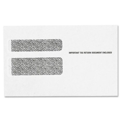 TOPS Double Window Tax Form Envelopes for W-2 Laser Forms, 9 x 5.625 Inches,