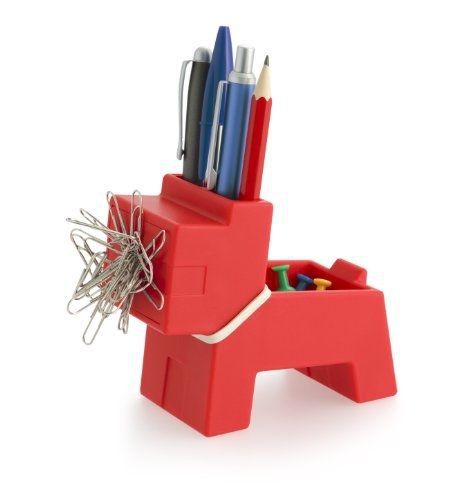 j-me original design Rocky Desk Butler - Desktop Organizer (Red)