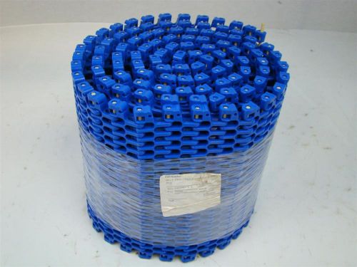 Conveyor belt blue pr612 radius flush grid acetal 10&#034; x 10&#039; for sale