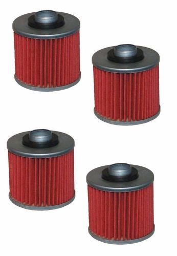 4 Oil Filters For YAMAHA Grizzly  Raptor XT250  Replaces HF145  KN145