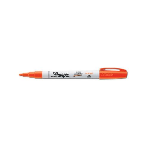Sharpie oil-based paint marker,  fine point, orange ink, 12 markers (35542) for sale