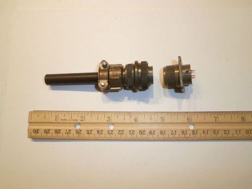 New - ms3106a 14s-2s (sr) with bushing and ms3102a 14s-2p - 4 pin mating pair for sale
