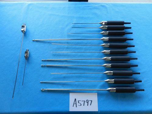 Byron Surgical Plastic Surgery Liposuction Cannulas Lot Of 13