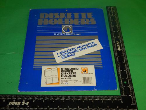 C-Line Products 61788 Standard Binder Diskette Holders Pack of 7