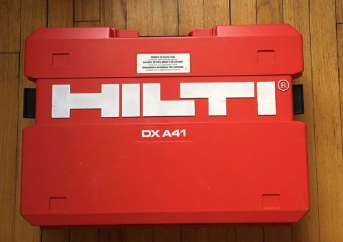 Hilti dx a41-powder actuated fastening systems nail gun kit with case for sale