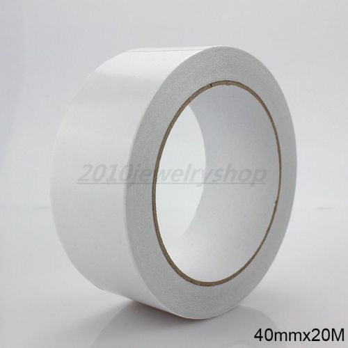 40mm x 20M Double Side Adhesive Tape Office Tape School Supplies DIY Craft 1Roll