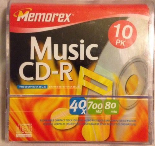 Memorex CD-R Recordable Disk 10 Pack
