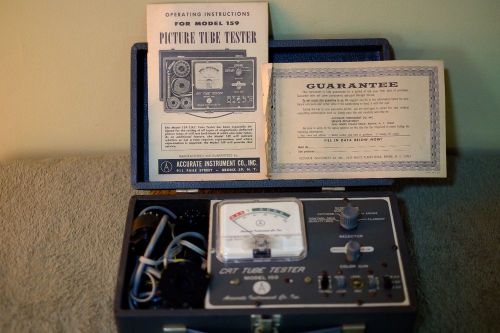 Crt tube tester model 159 accurate instrument co inc vintage for sale
