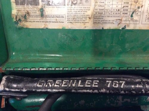 Greenlee 767A Knockout Punch Hydraulic Driver Set w/ Case Bits Dies.