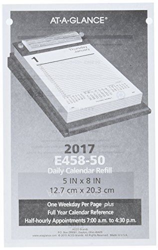 At-a-glance daily desk calendar refill 2017, 5 x 8&#034; e458-50 for sale