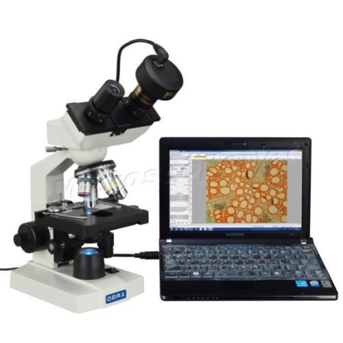 Advanced Student Compound Binocular 1.3MP Digital LED Microscope 40X-1000X