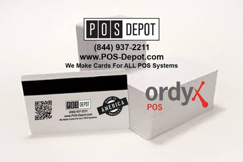25 ORDYX POS Access Employee Magnetic Server Swipe Cards