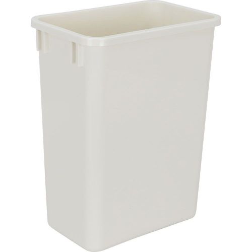 35 Quart White Heavy Duty Kitchen Cabinet Trash Can Garbage Pullout Plastic