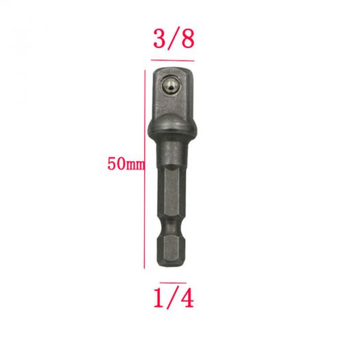 Wrench Sleeve Extension Bar Socket Adapter Hex Shank 3/8 Impact Driver Drill Bit