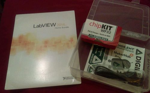 NI LabVIEW Home Bundle 2014 &amp; Digilent Chipkit WF32 Pic32 BUILT IN Wifi