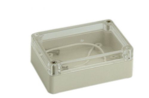 Plastic Waterproof Cover Clear Electronic Project Box Enclosure Case new q