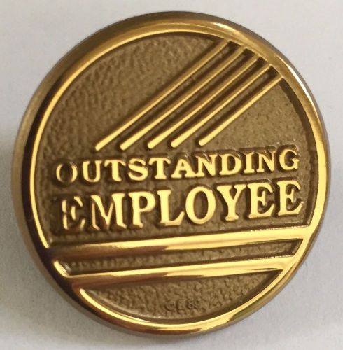 Outstanding Employee Brass Lapel Pin - 10 Piece Lot