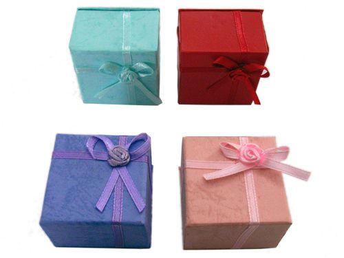 20 x card board cardboard ring box, ring boxes, mixed color display gift for sale