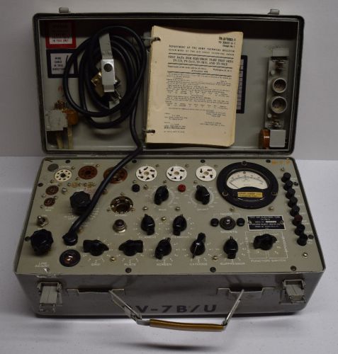 Vintage 1962 Hickok US Army Military Test Set Electron Tube Tester TV-7B/U