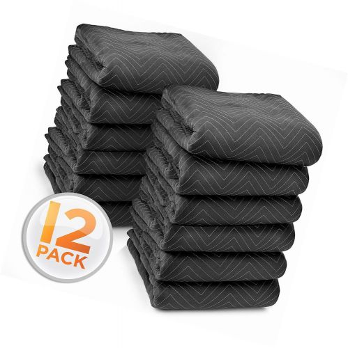 12 ultra thick pro moving blankets 65lbs dozen weight 72 x 80 for sale