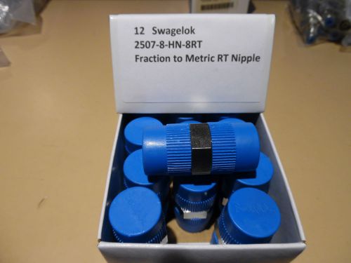 2507-8-hn-8rt 1/2&#034; swagelok metric adapter nipple for sale