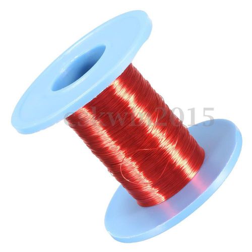 100m Red 0.2mm Dia Solder Enameled Copper Wire Magnetic Coil Winding Repair Tool
