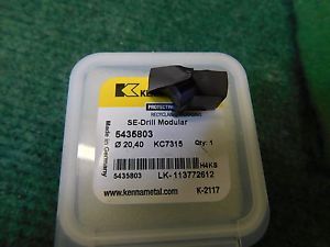 Kennametal carbide replaceable tip drill se-drill modular 20.4mm (.8031&#034;) for sale