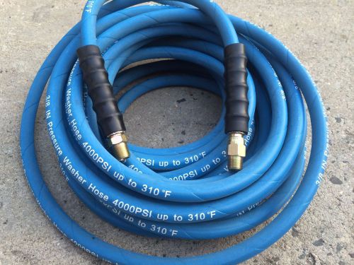 50ft 3/8&#034; 4000psi blue non-marking pressure washer hose (flexible) for sale