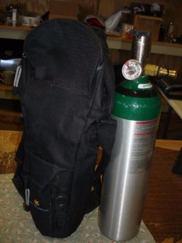 Personal Medical Oxygen O2 Cylinder Tank Bottle REGULATOR 16&#034; with carry case