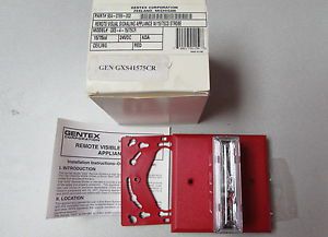 Gentex fire alarm 24vdc strobe gxs-4-15/75cr red - free shipping for sale