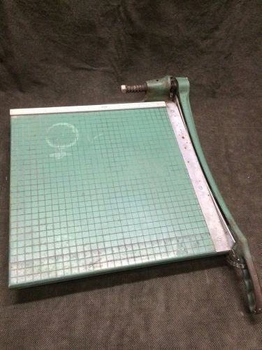 Vintage Premier 16&#034; Guillotine Cutter Paper Trimmer Photo Material Co Very Good
