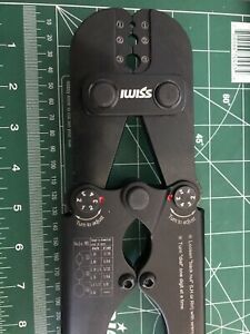 IWISS Wire Rope Crimping Tool for Aluminum Oval Sleeves,Stop Sleeves,Crimp Loop