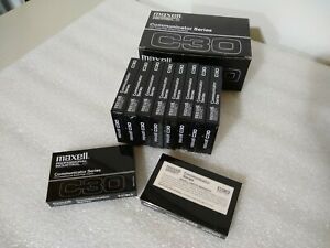 Lot of 10 Maxell Professional Industrial Communicator Series C30 Cassette Tapes
