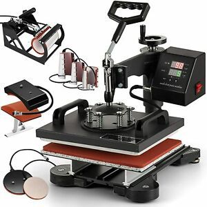 8 in 1 Heat Press Machine, 12 x 10 inches Digital Sublimation 360 8 IN 1