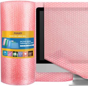 Fuxury Pink 16&#034; Anti-Static Bubble Cushion Wrap Roll Air Bubble Roll 1 Roll 36 F