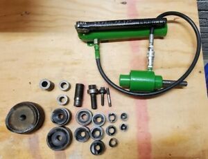 greenlee hydraulic knockout punch set