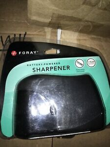 Foray Battery-Powered Pencil Sharpener - Black. New