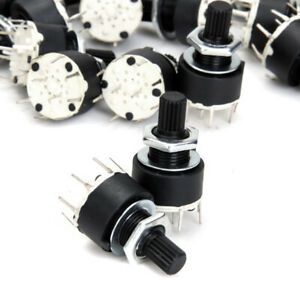 Plastic Band Switch Rotary Switch Changeover Switch 2P4T 10 Pole Step Switch