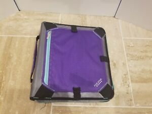 Five Star Purple, Teal, Gray Zippered 3 Ring Binder with Pocket Folders