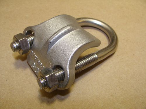 CCP CALBRITE 3/4&#034; 316 STAINLESS STEEL U-BOLT W/ SADDLE RIGHT ANGLE CONDUIT CLAMP
