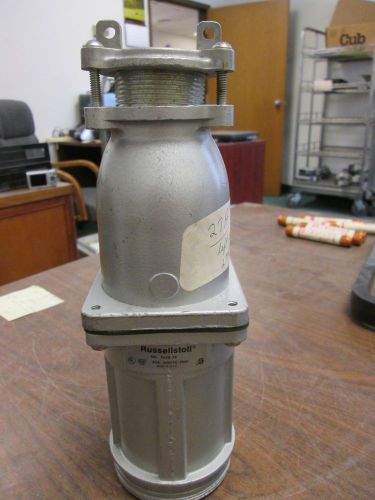Russellstoll  Receptacle  7428-78  60A  600V  4W  missing wire clamp  Used