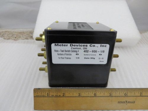 SWITCH METER DEVICES CO. BROOKS ROTO TEST 402-606-1/8  B-15