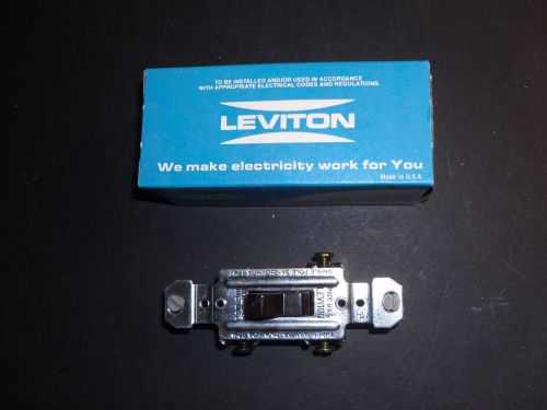 Leviton 10A-125V- 5A-250V Brown 3-Way Flush Toggle Switch -10pcs.NEW