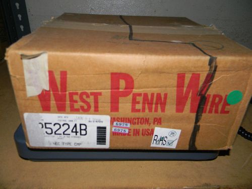 West penn wire 25224b, 18/2 stranded bare copper conductors, unshielded w jacket for sale