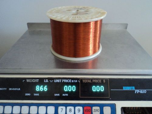 Magnet Wire, Enameled Copper, 35 AWG gauge 8.66 lbs