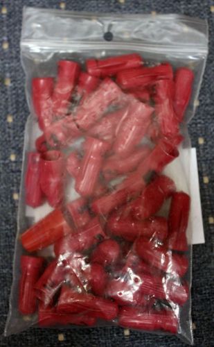 New ace 18-8 awg wire nut twist-on red wire connectors 40 pack for sale