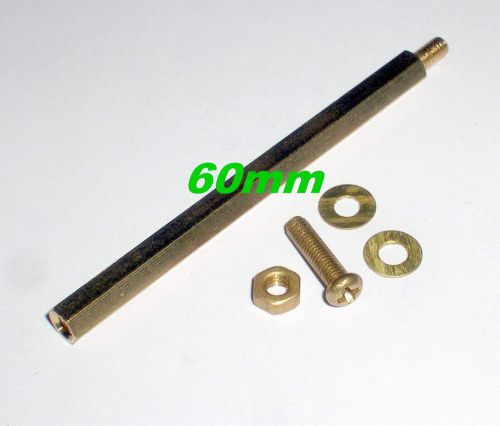 18, 60mm brass standoff pcb board spacing male female 18 bolts 18 nut 36 washer for sale