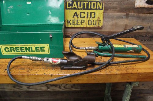 Greenlee 800 Hydraulic Cable Bender with 1731 Pump. Great condition.