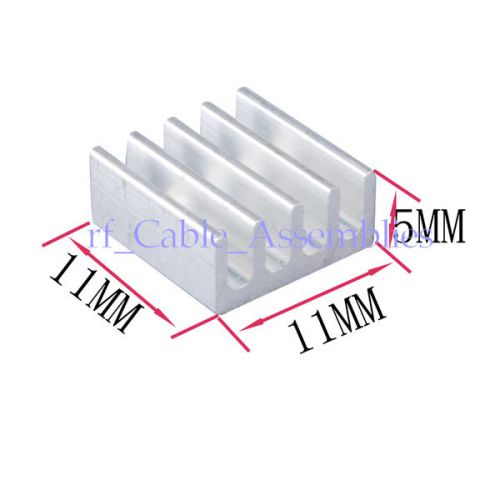 New 30pcs 11x11x5mm aluminum heat sink high quality for memory chip ic for sale