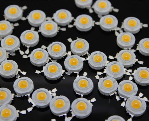 10x 1w warm white led 42mil energy saving lamp chip bead 90-100lm light source for sale